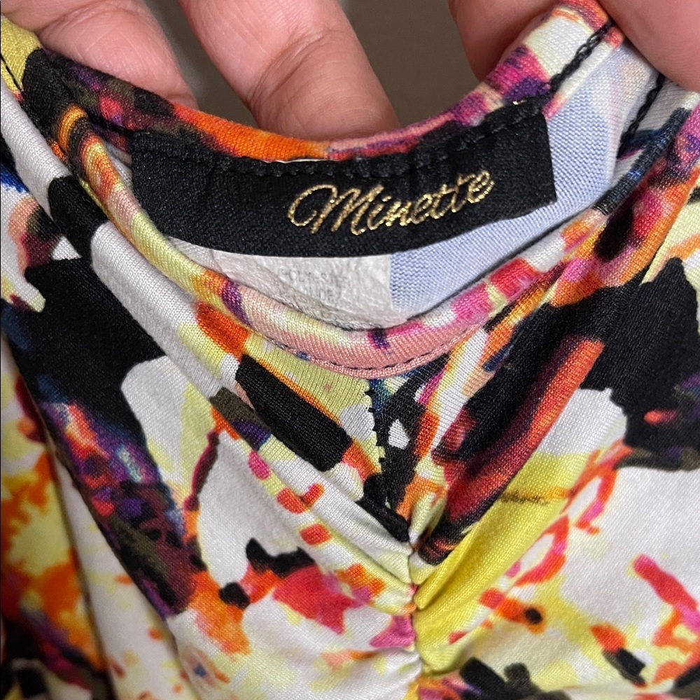 Minette Multicolor Abstract Romper - Picture 2 of 6